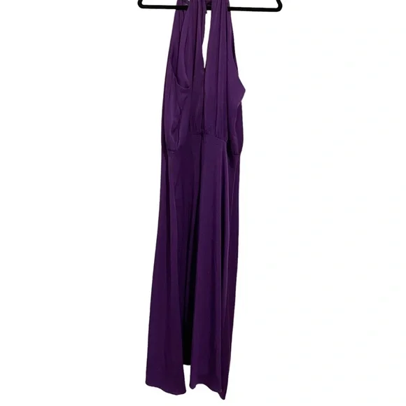 Ashley Stewart Purple Halter Maxi Dress Sz 14 - Picture 5 of 7